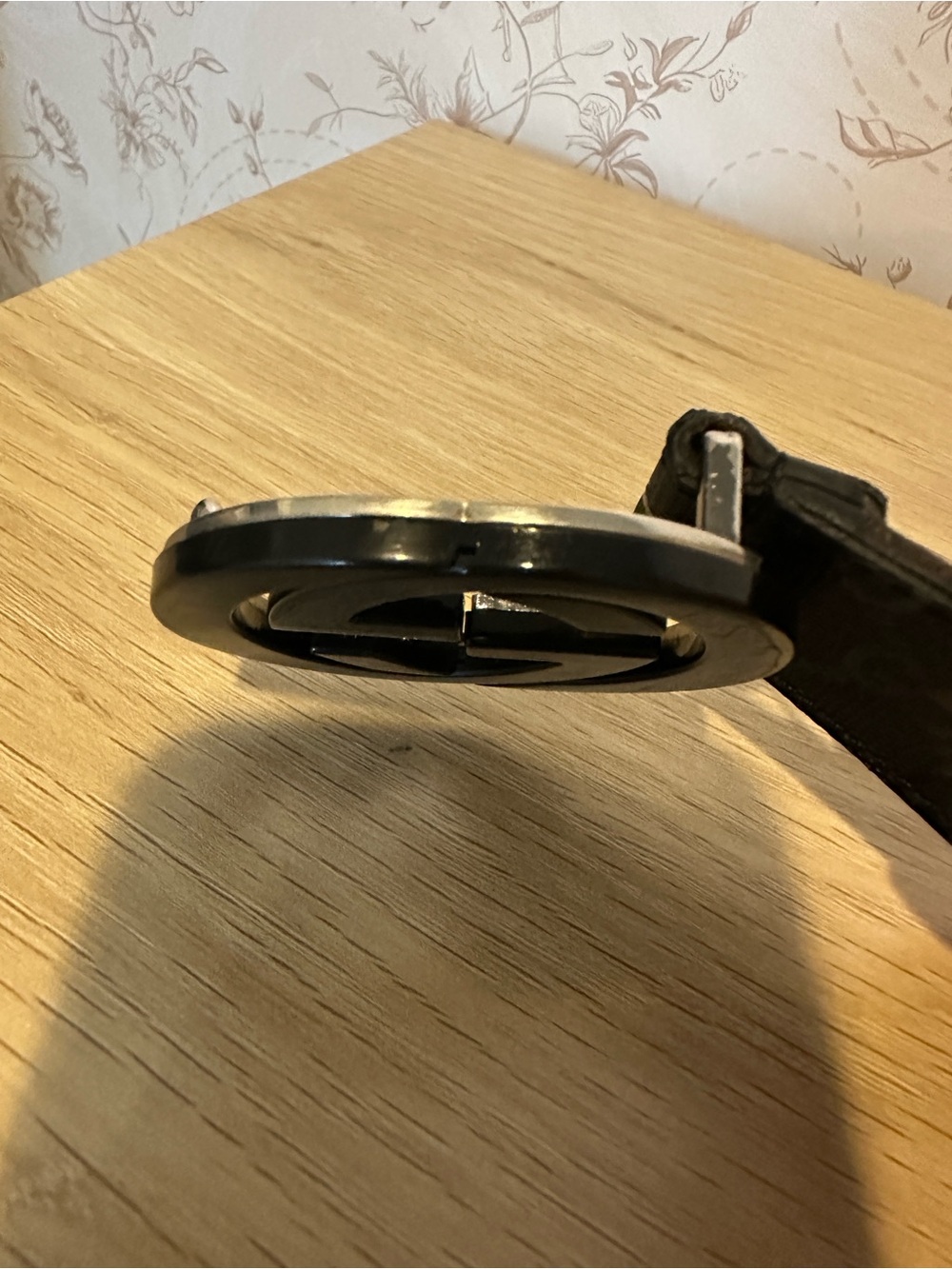 Authentic Gucci Black Imprime GG Monogram Belt 95/38 - Picture 3 of 10